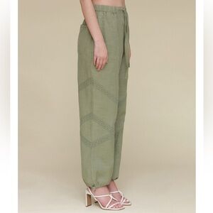 NWT - Crochet-Trim Soft Utility Jogger